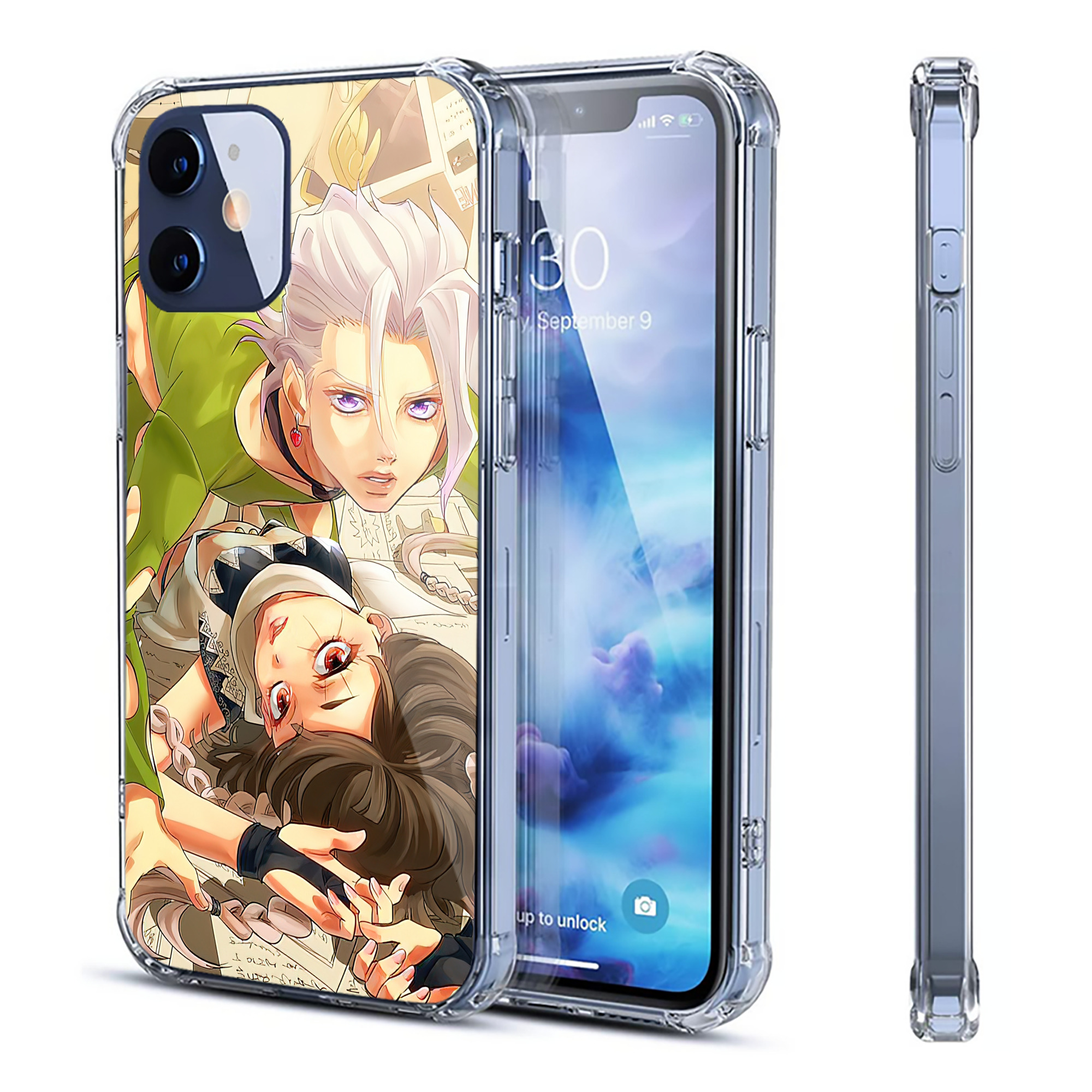 （画像用） ジョジョの奇妙な冒険 JoJo's Bizarre Adventure 【iPhone 12シリーズ対応】透明スマホケース（クリアソフトケース）